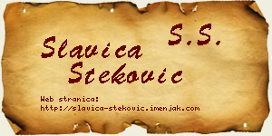 Slavica Steković vizit kartica